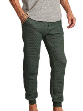 Marine Layer Corbet Quilted Jogger (Green) - Medium